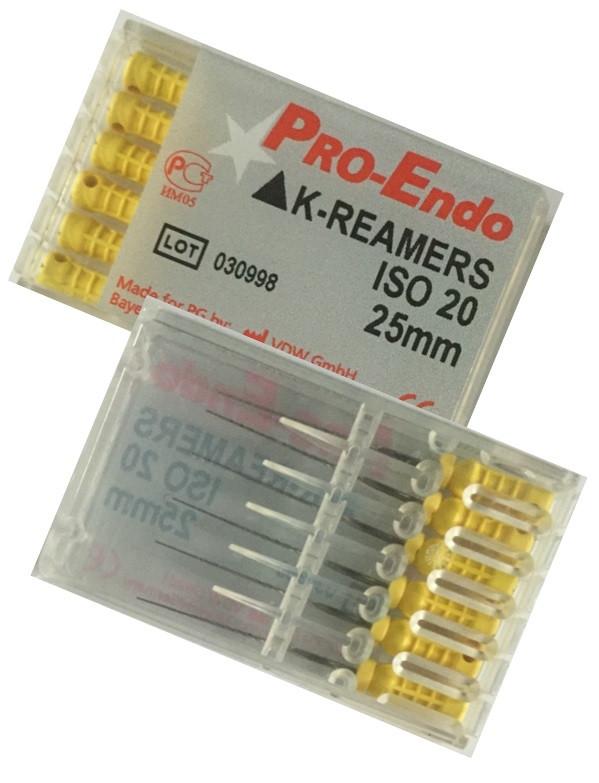 Ручные эндодонтические инструменты K-Reamers Pro-Endo